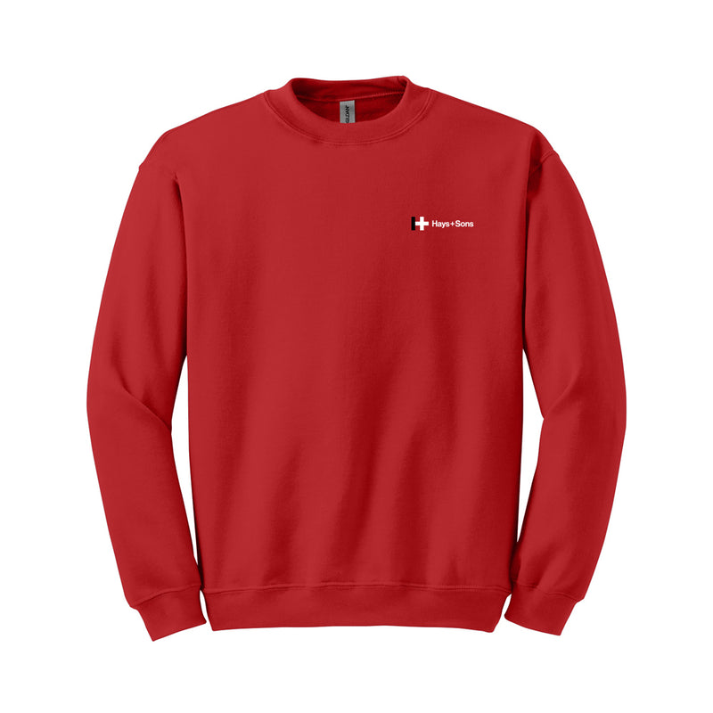 Heavy Blend Crewneck Sweatshirt, Color: Red, Size: Medium